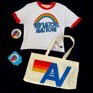 AVIATOR NATION Rainbow Ringer 🌈